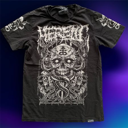 Killstar T-Shirt mit Totenkopf Motiv, Grösse M Gothic