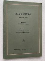 Rigoletto Oper von Verdi, Textbuch, Apollo Verlag Zürich