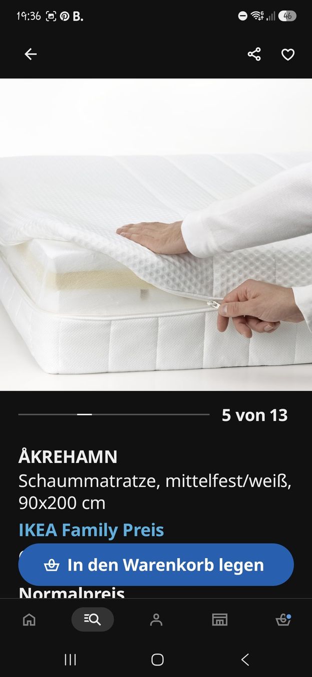 Ikea Materassi: IKEA Matratze Akrehamn mittelfest – Nuovo (secondo la descrizione) da Emmenbrücke venduto da Mogeli0 6