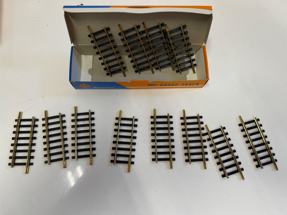 Lot De 6 Rails Courbes Roco En Laiton - Courbe R2 358mm 12°10, échelle H0 (1/87)