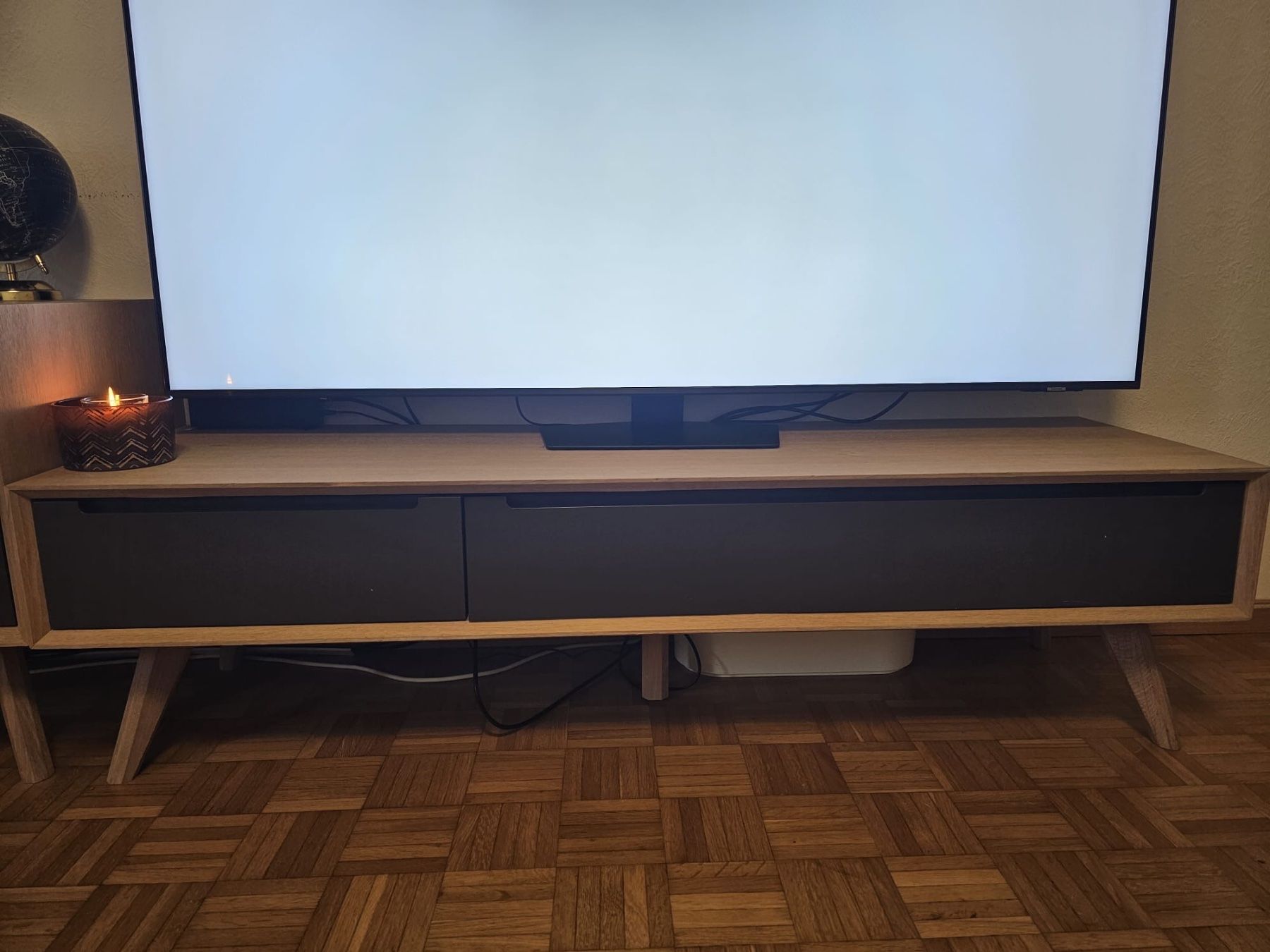 Commodes: Möbel sideboard TV-Möbel Holz dunkle Fronten 2 Schübe – D'occasion à Kriens par jet_jp5v 1
