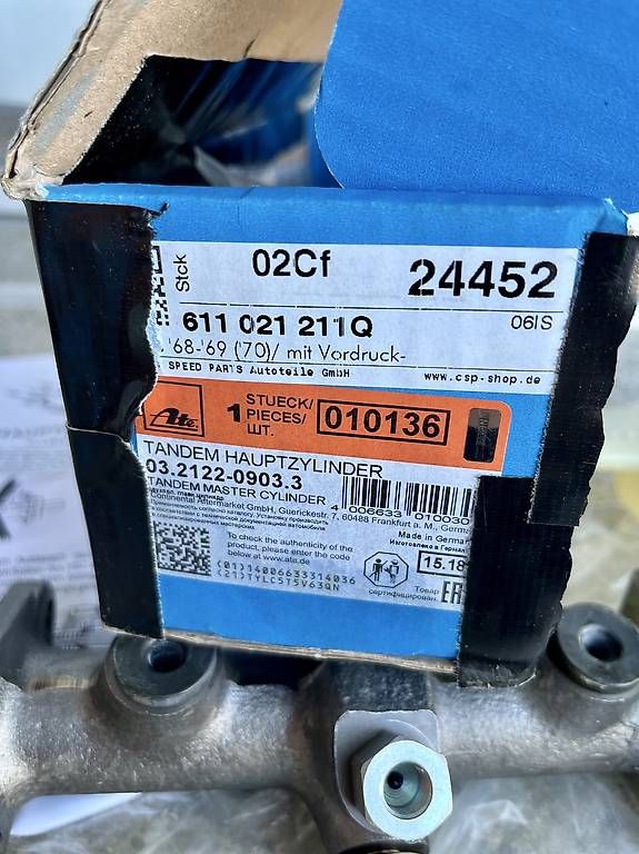 Volkswagen Tutti pezzi di ricambio auto: Hauptbremszylinder ATE VW Bus T2 – Usato da Biel / Bienne venduto da coxbuster7 4