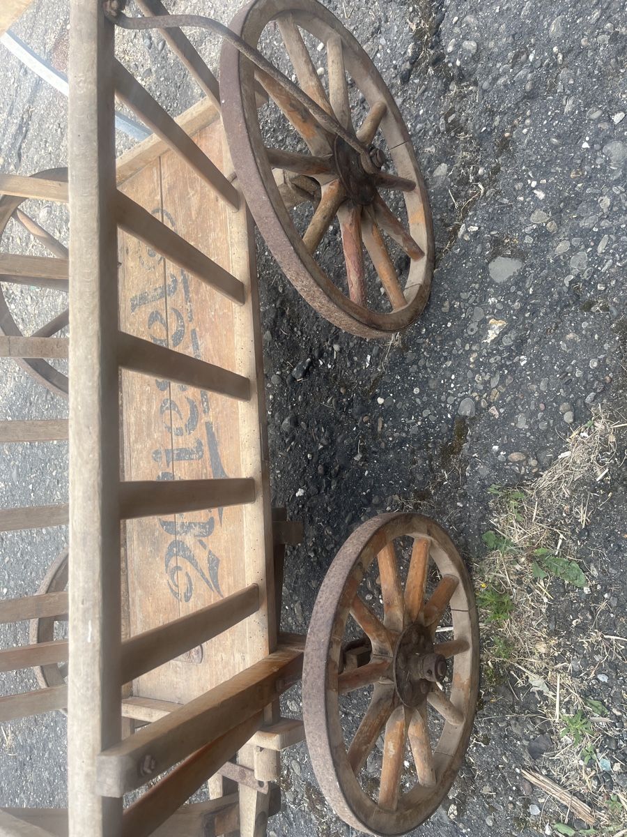 Schubkarren: Antiker Holz-Leiterwagen  – Gebraucht aus Brienz BE von hey_z9vg 3