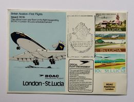 Erstflug BOAC London-St.Lucia 1971