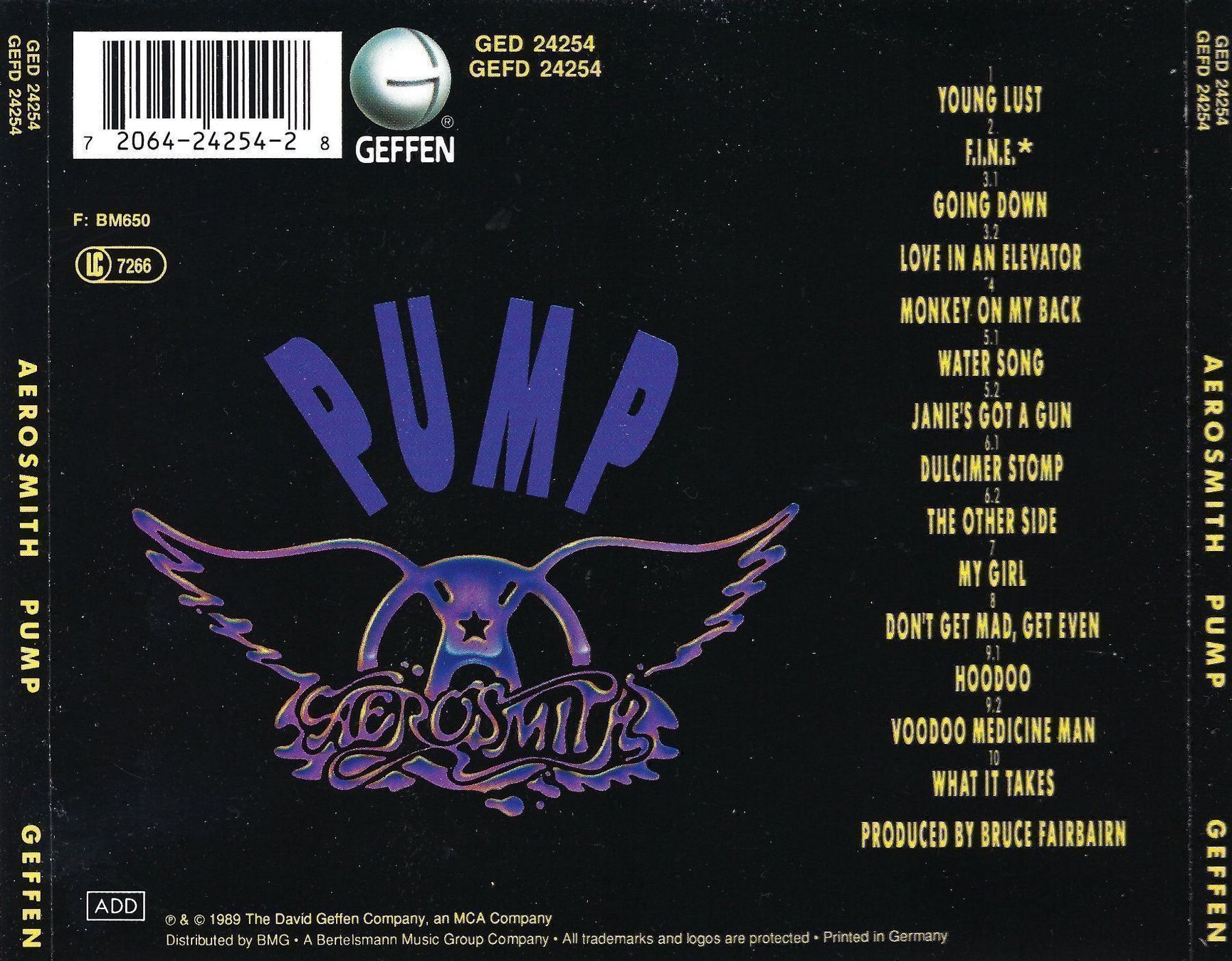 CD: CD: AEROSMITH - Pump – Usato da Rotkreuz venduto da groeli69 1