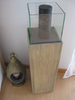 Schöne Natur Holzlaterne mit Glaseinsatz