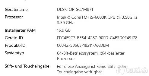 Intel PCs: mini-ITX Gaming PC - i5-6600k OC - RX 570 – Gebraucht aus Steffisburg von  3