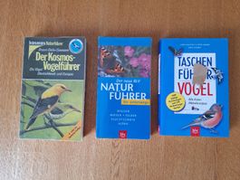 3x Kosmos Vogelführer, BLV Naturführer, Taschen Vogelführer