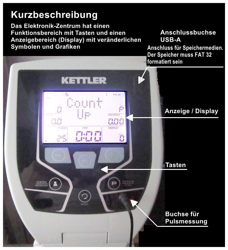 Kettler Hometrainer: KETTLER Ergometer E5 - Top Zustand, Induktionsbremse – Usato da Windisch venduto da Vindonissa07 1