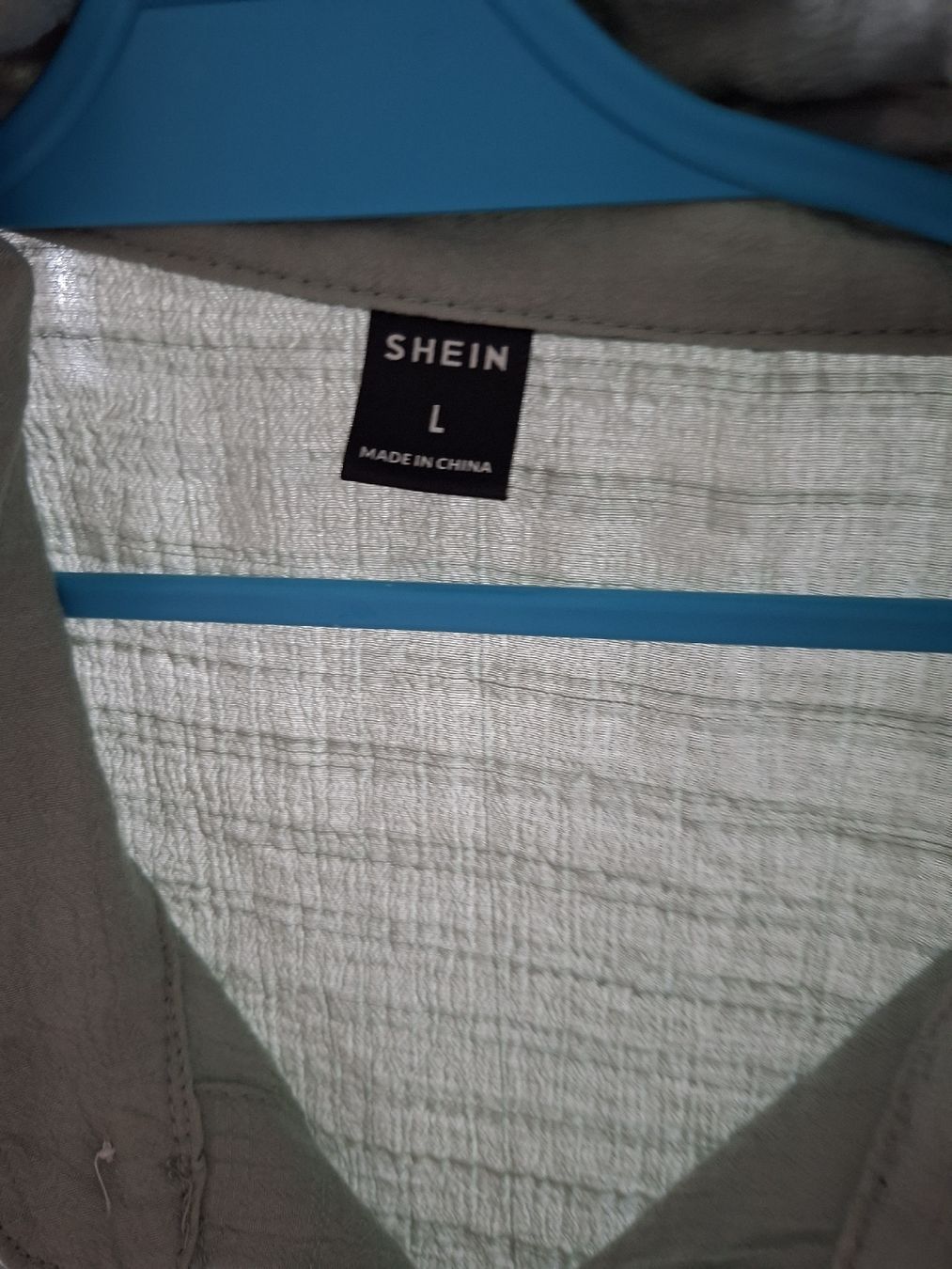 Shein Camicie: Herren Hemd mintgrün Grösse L SHEIN  – Usato da Winterthur venduto da Ausmisten2026 1