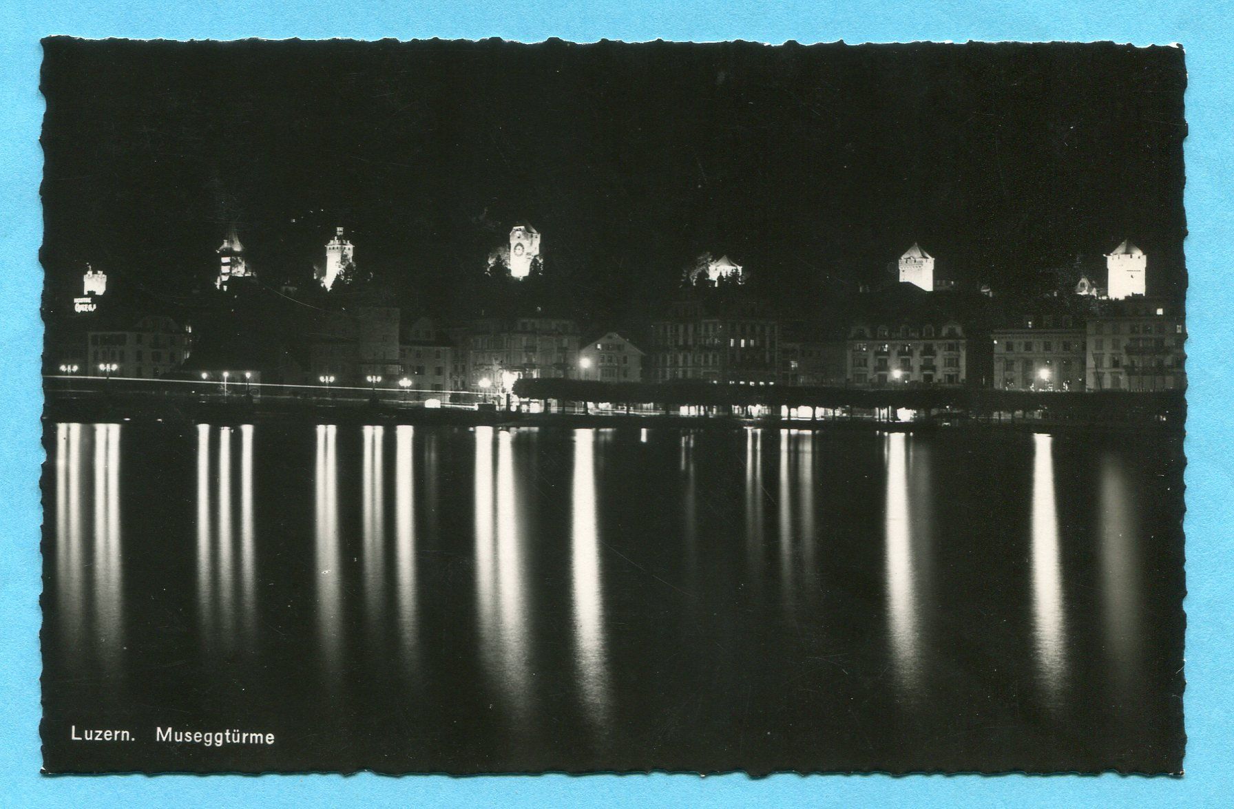Ansichtskarten: Luzern 1937 - Museggtürme – Gebraucht aus Opfikon von Prophila