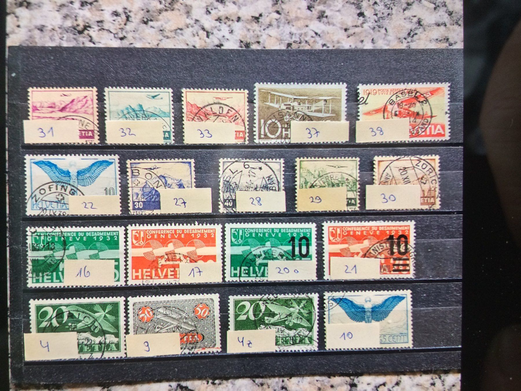 Alle Briefmarken: Briefmarken – Gebraucht aus Kilchberg ZH von APZ4BWM2 2