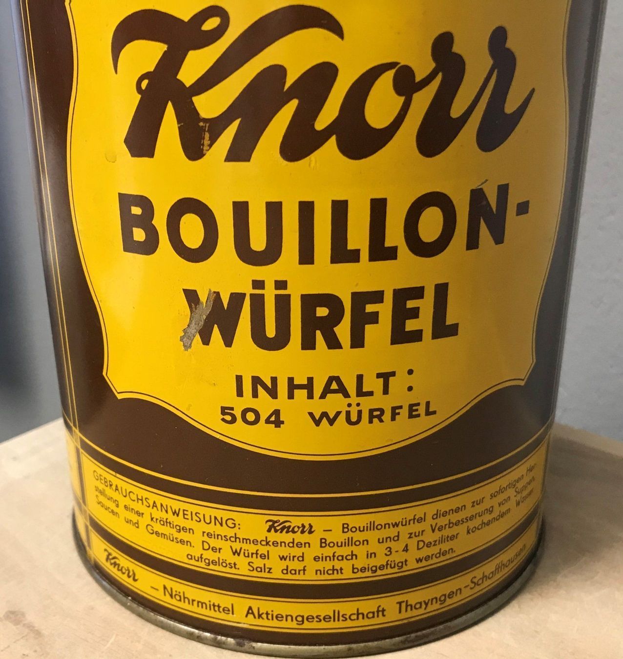 Barattoli: Alte Blechdose KNORR Bouillon-Würfel – Usato da Rothrist venduto da Luckywinner 1