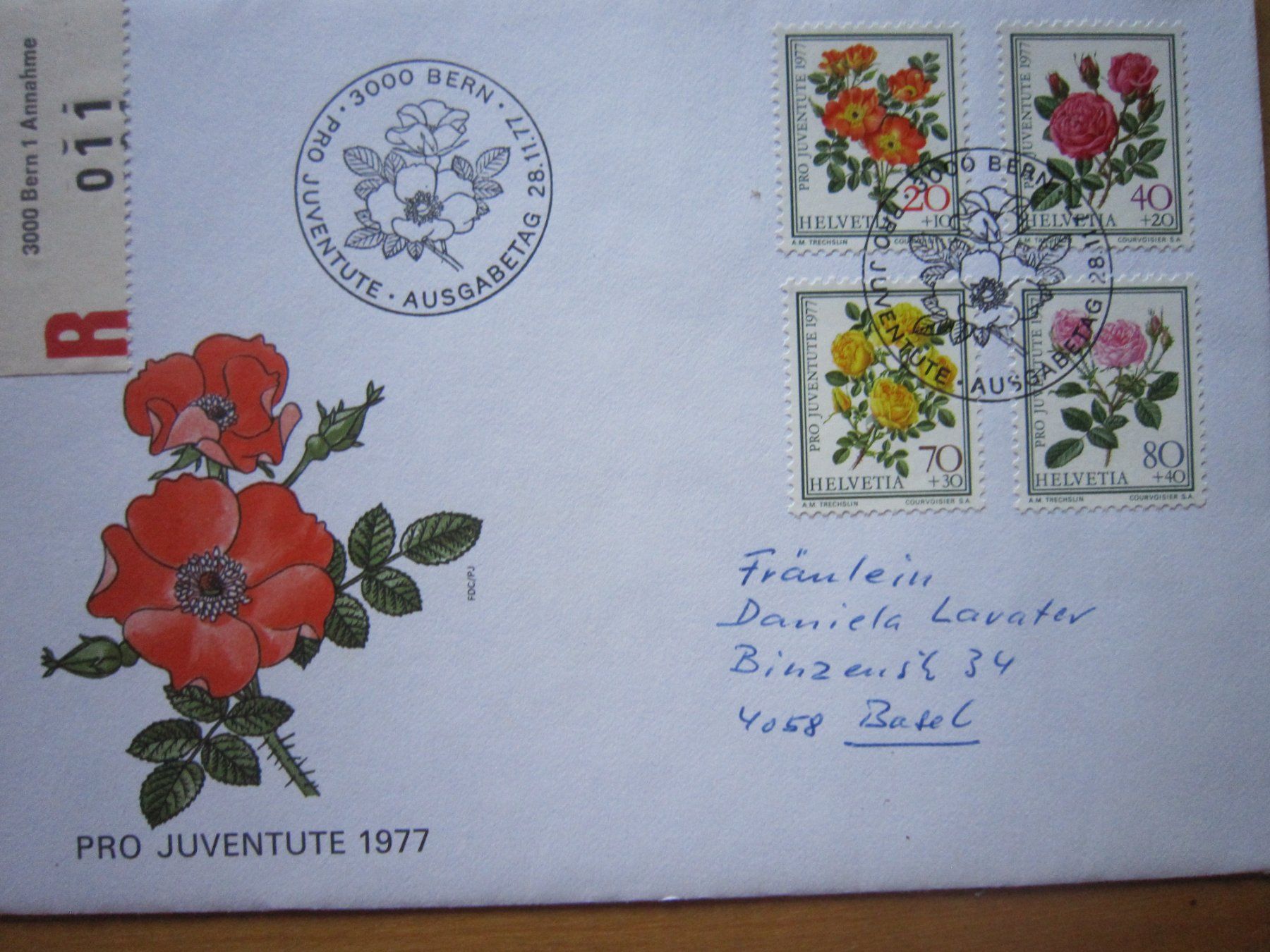 Alle Briefmarken: PJ 1977 FDC spezielle Briefe – Gebraucht aus Gordola von Polentaefung 4