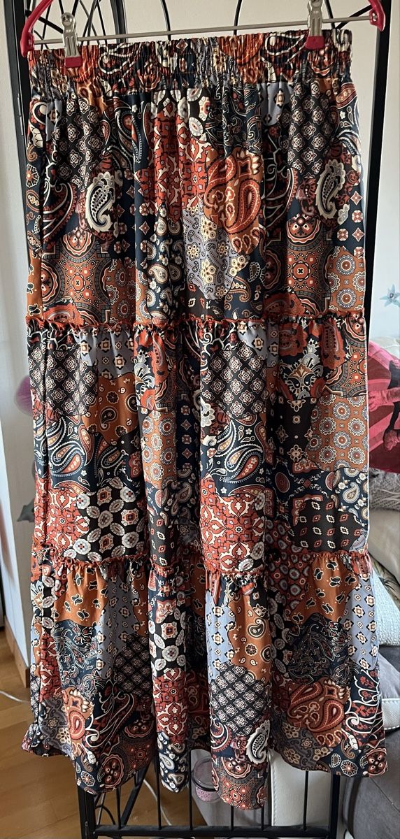 Jupes: Maxi Jupe longue patchwork bohème taille L – Neuf (Voir description) à Genève par Libellule477 1