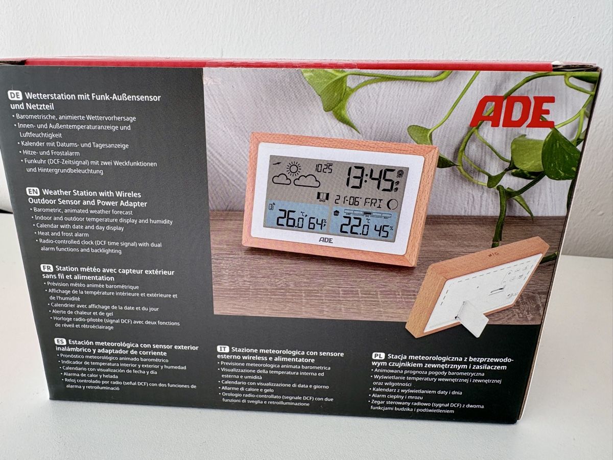 Altro per la casa: ADE Wetterstation WS2402-1 – Nuovo e nell'imballaggio originale da Witterswil venduto da Flying84 1