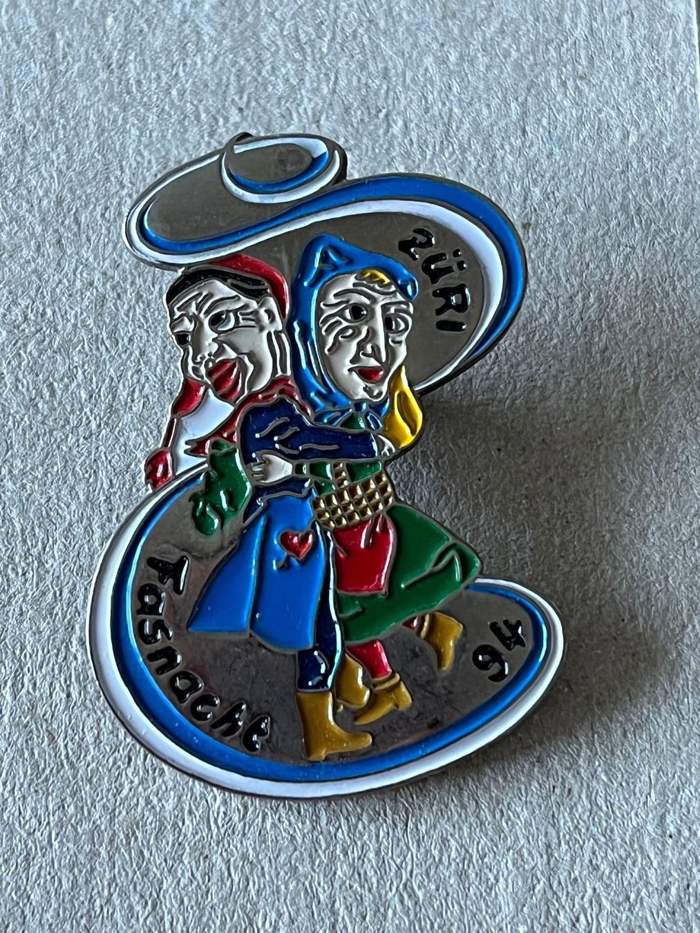 Placchette & Badge: Fasnachts-Pin Züri 1994 – Usato da Zürich venduto da Gurkis