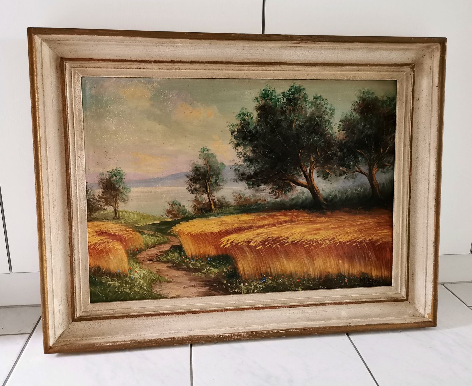 Dipinti: Schönes Landschaftsbild von M. Erni – Usato da Eschenbach LU venduto da Holiday1