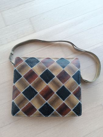 Vintage Handtasche 100% Pythonleder / Exotic leather