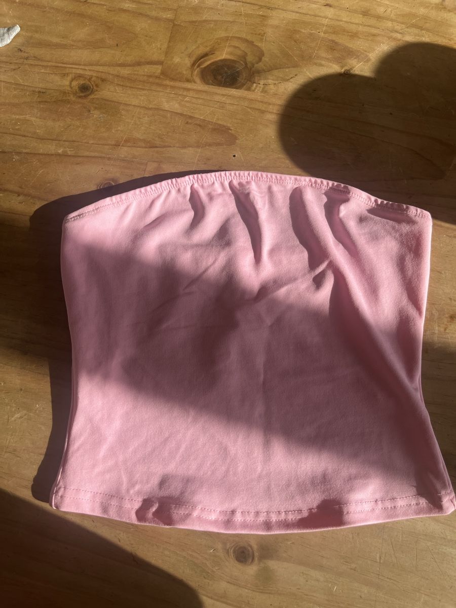 Camicette, T-shirt & Top: Rosa Trägerfreies Top – Usato da Luzern venduto da THINGS-11