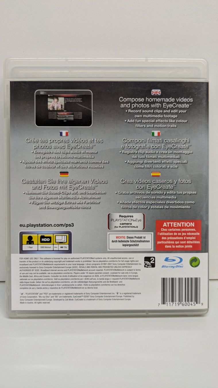 Spiele: Original PlayStation 3 Kamera mit EyeCreate – Gebraucht aus Menziken von mame18 4