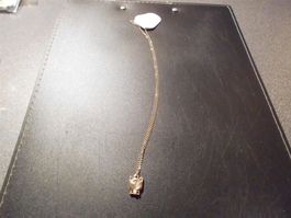 Kette goldfarbig, Anhänger Katzenkopf