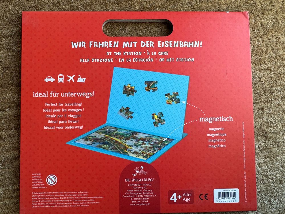 Puzzle 30 Teile Eisenbahn Magnetisch Spiegelburg Gebraucht In 