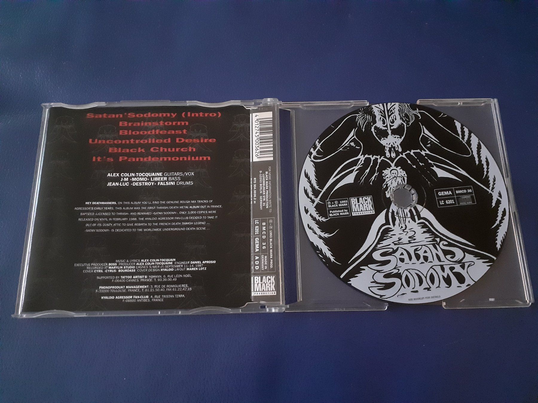 CD: Agressor – Satan's Sodomy – Usato da Liebefeld venduto da type013 1