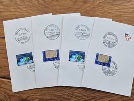 4 x GS mit Sonderstempel  Kt. SZ 1.--