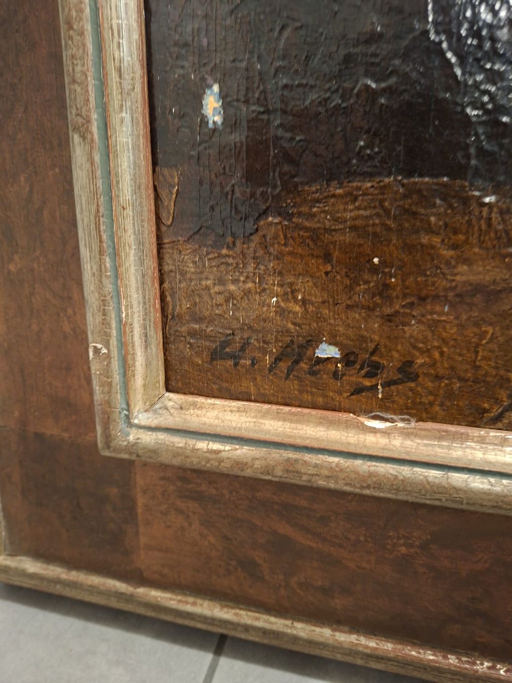 Dipinti: Grosses,schweres Oel Bild – Usato da Trimbach venduto da stillik 3