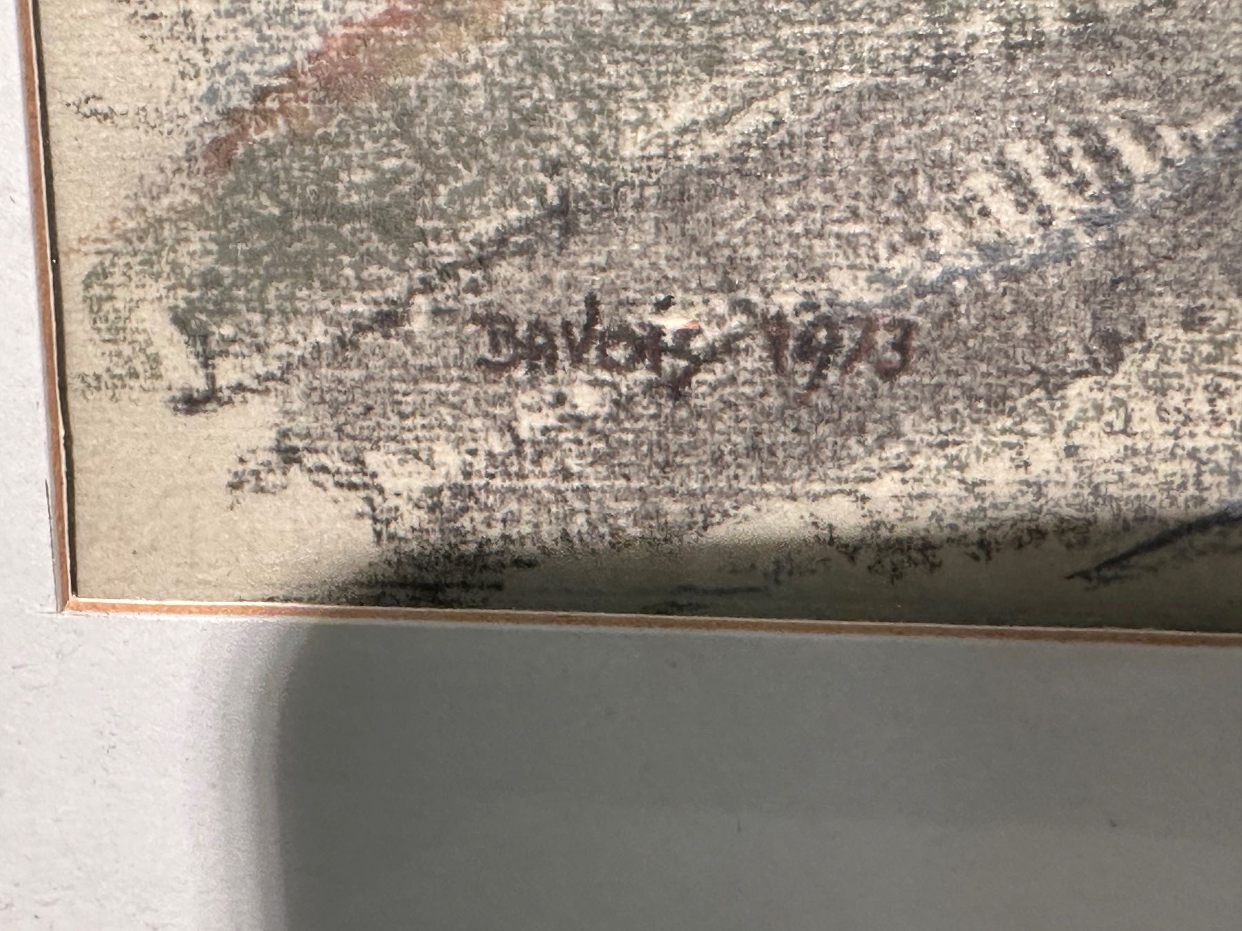 Gemälde: Belle peinture au crayon signée – Gebraucht aus Lausanne von artnouveau04 2