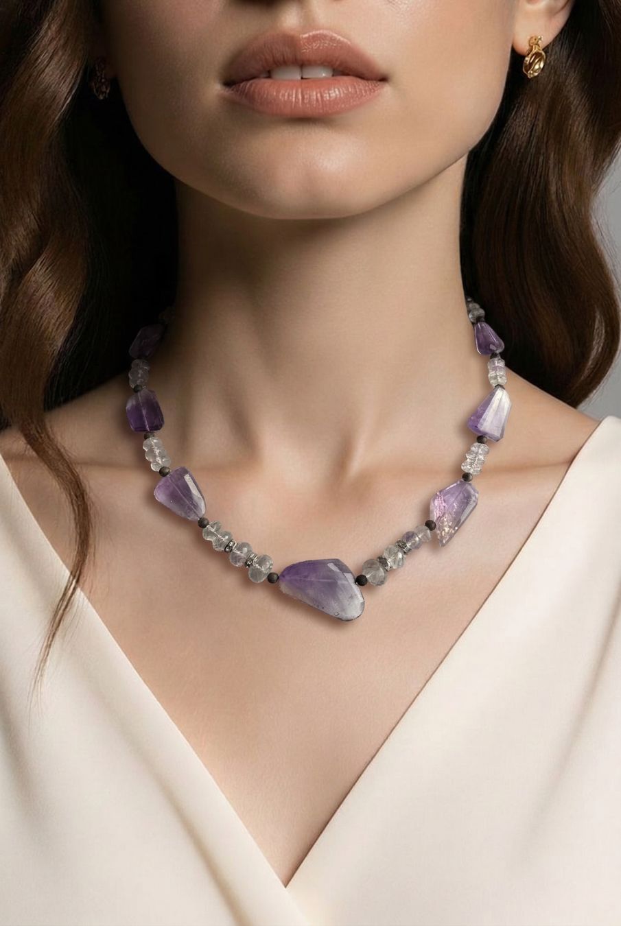 Catenine: Unikat - wunderbarte Kunzit, Amethyst Kette NEU – Nuovo e nell'imballaggio originale da Basel venduto da Chili007 8