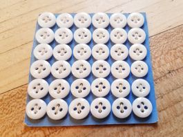 36 antike Porzellan 4Loch Knöpfe Porzellanknöpfe