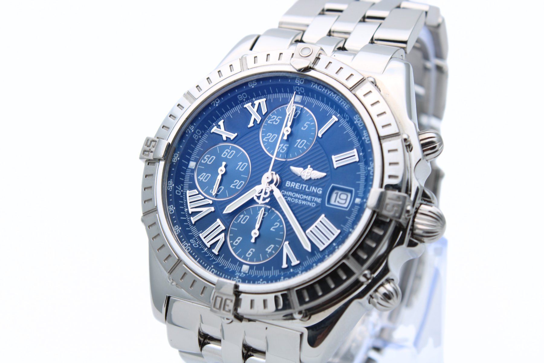 Breitling Orologi: Breitling Crosswind Chronograph Stahl Blue Dial A1335582 – Usato da Brüttisellen venduto da AlphaOmega05 3