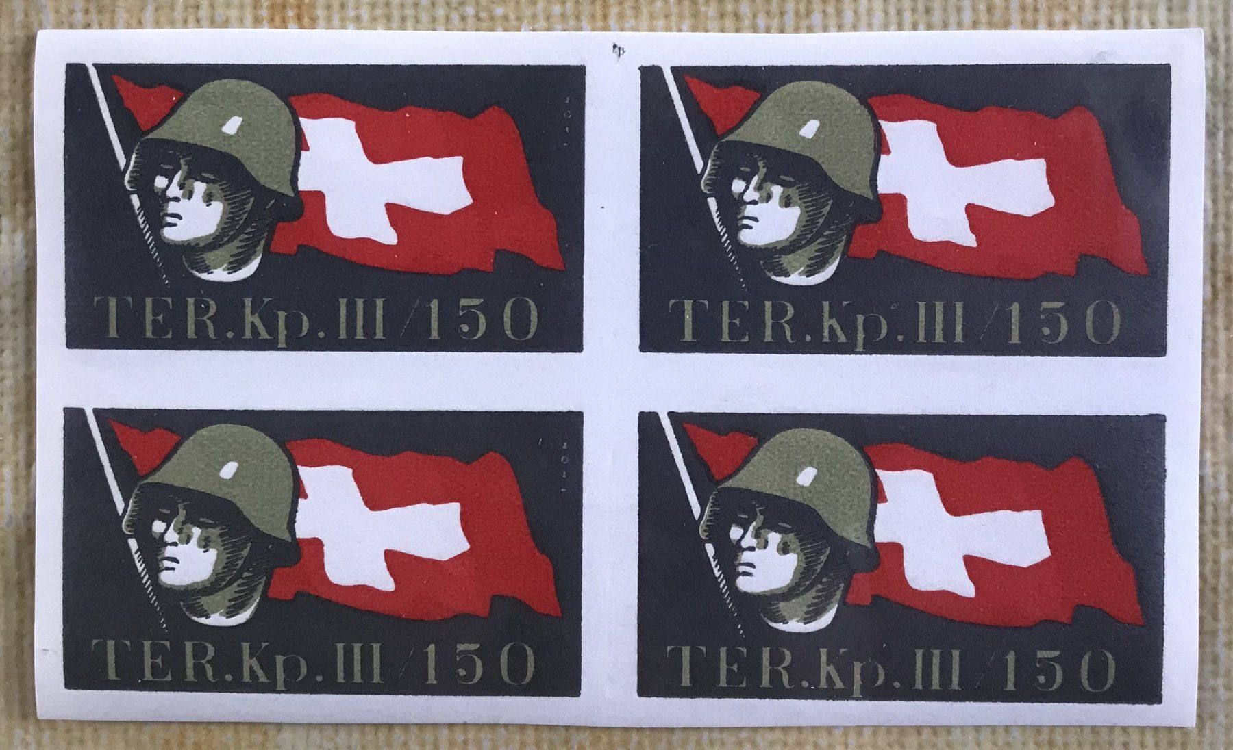 Alle Briefmarken: SOLDATENMARKEN TER.KP.III 150 – Gebraucht aus Ostermundigen von Wyatt-Earp