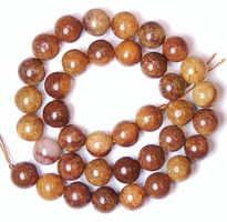 1 Strang echte Red Grass Jaspis Perlen 10 mm