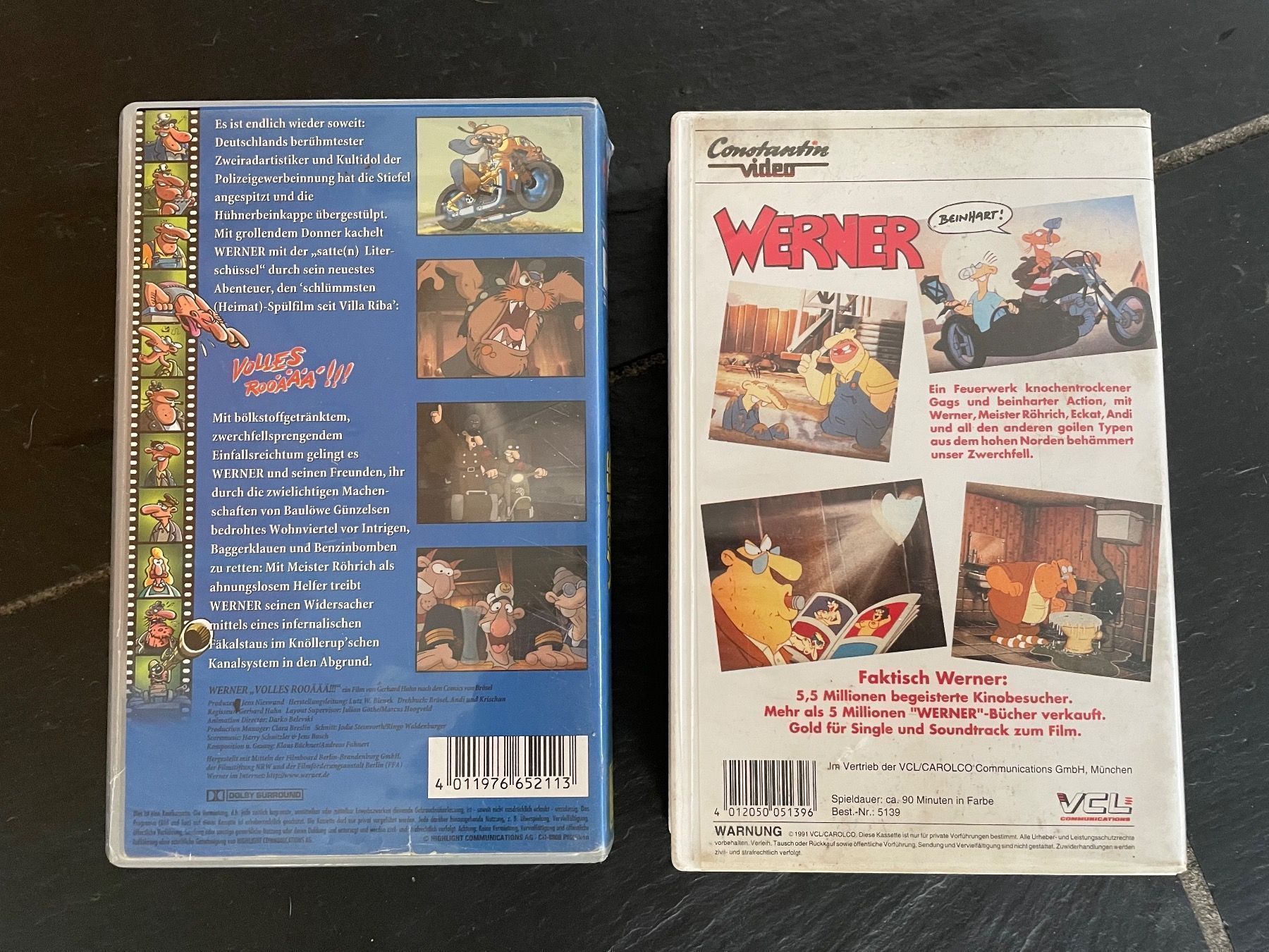 Tutti i VHS: 2 Stk. WERNER Video Kassetten – Usato da Neunkirch venduto da autoscooter57 1