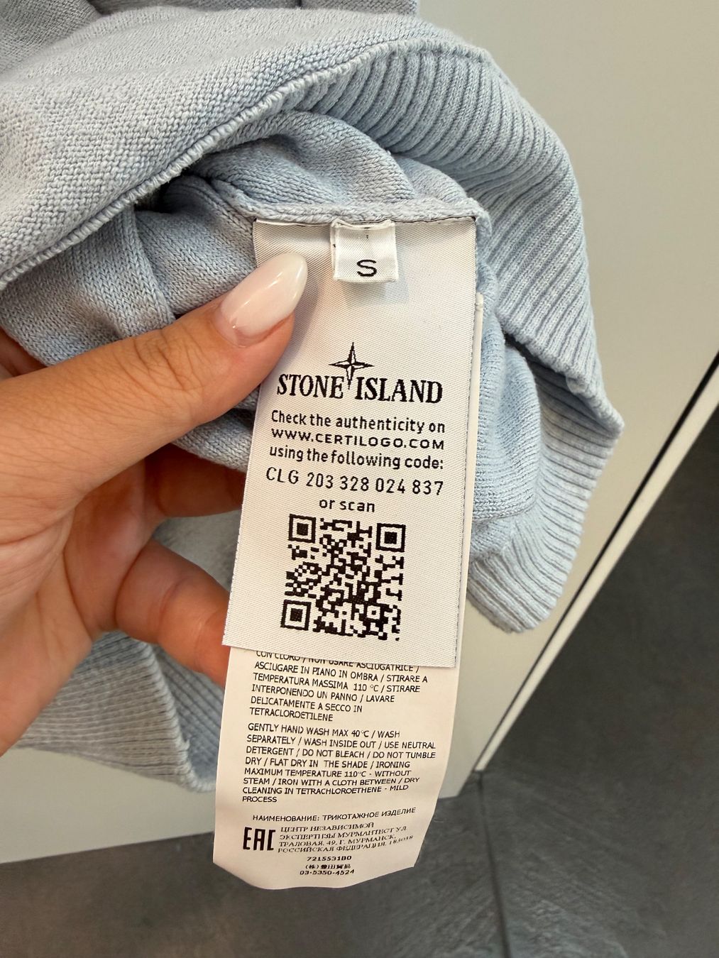 Stone Island Maglioni & Felpe: Stone Island Pullover hellblau Grösse S guter Zustand – Usato da Illnau venduto da Bigmama14 2
