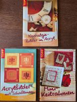 3 Bastelbücher TOPP Acryl Keilrahmen Malen Vorlagen DIY