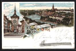 Litho Berne, Vue Générale depuis le Ki
