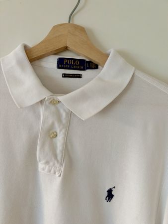 Polo Ralph Lauren Poloshirt weiss L CUSTOM SLIM FIT