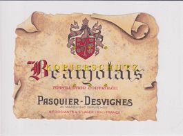 Etikette für Wein - Beaujolais /bd