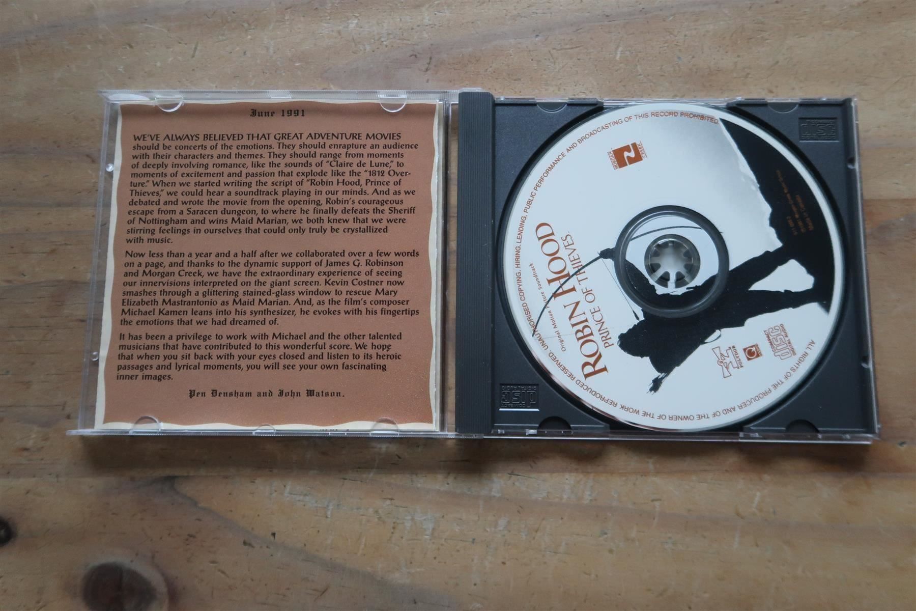 CD: ROBIN HOOD - PRINCE OF THIEVES - CD – Usato da Basel venduto da Patiscat 3