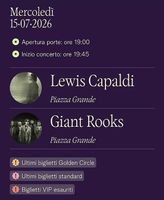 2 Biglietti Lewis Capaldi + Giant Rooks