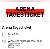 1-8x Winti Arena Tickets Finale Spanien - Argentinien WM