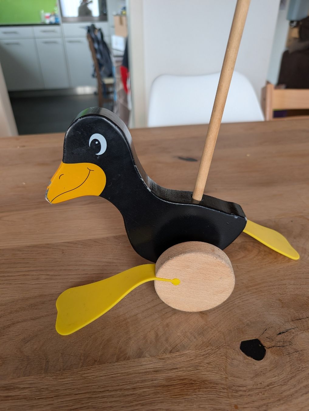 Giocattoli: Goki Schiebe-Ente aus Holz, gebraucht – Usato da Bellmund venduto da Jegga
