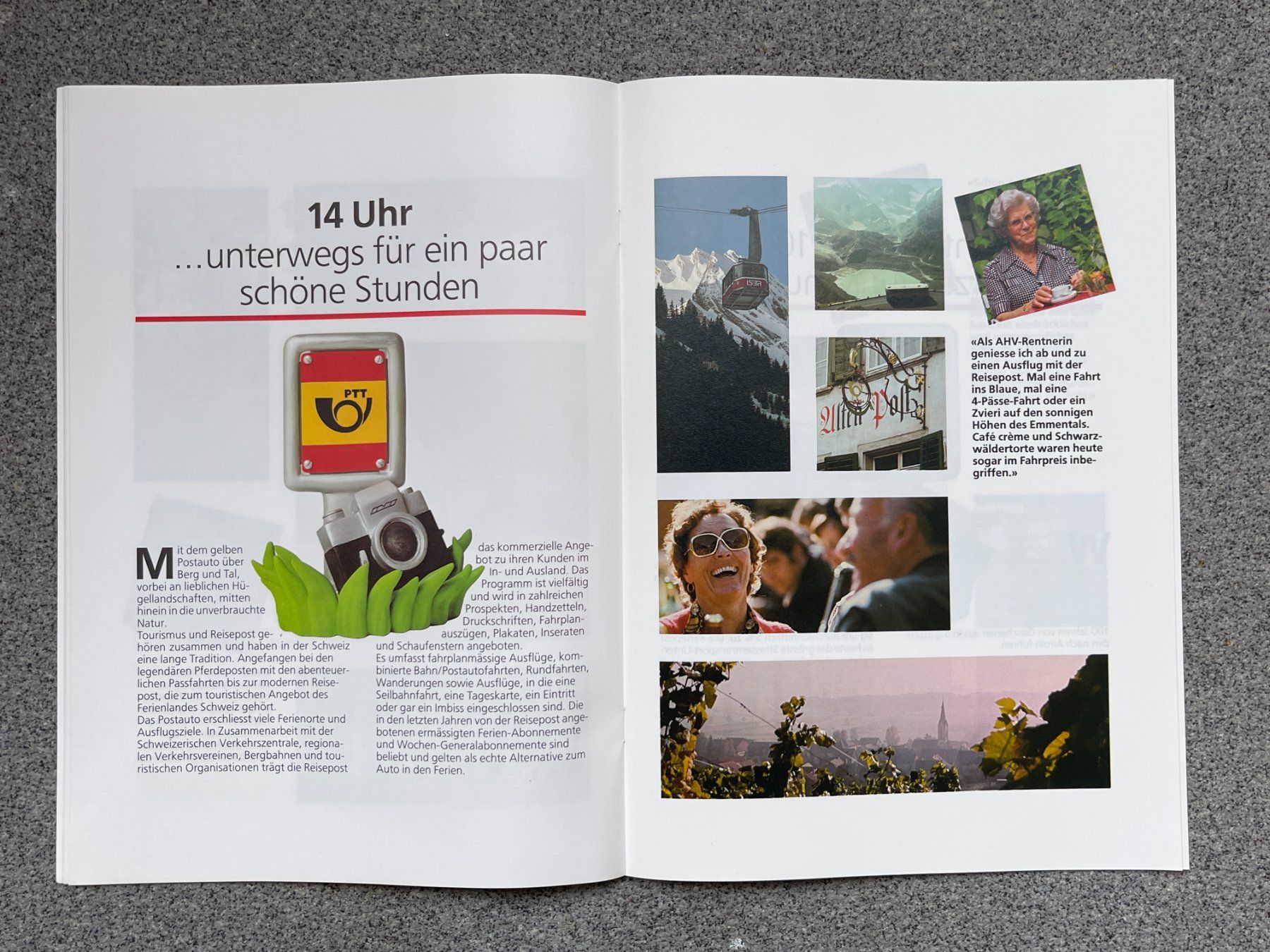 Riviste & Magazine: Einsteigen bitte Postauto PTT Werbebroschüre mit Saurer RH – Nuovo (secondo la descrizione) da Bern venduto da AWiBe 5