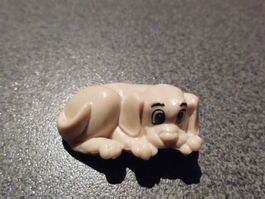 Chips-Figur Hund, grau, liegend