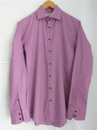 👔 PINK Chemise à manches longues taille 38 SLIM FIT 👔