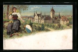 Zürich, Züricherin, das Landesmuseum